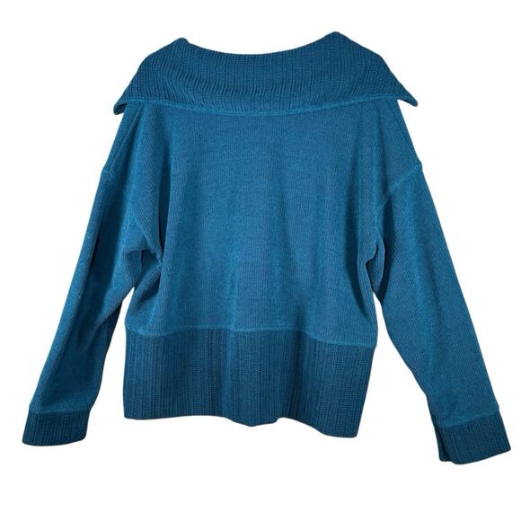 FP Beach Grace Pullover Sweater Teal Sapphire Boxy Oversize Slouchy | M - Picture 12 of 12